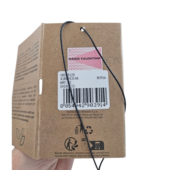 NWT Mario Valentino Women's Light Gray Mini Crossbody Bag - Picture 13 of 14